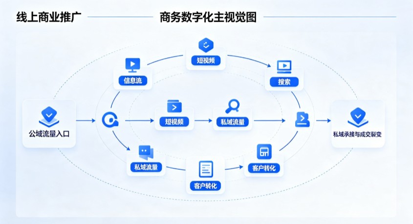 稻城县线上商业推广怎么做？全域流量闭环搭建与低成本转化实战指南